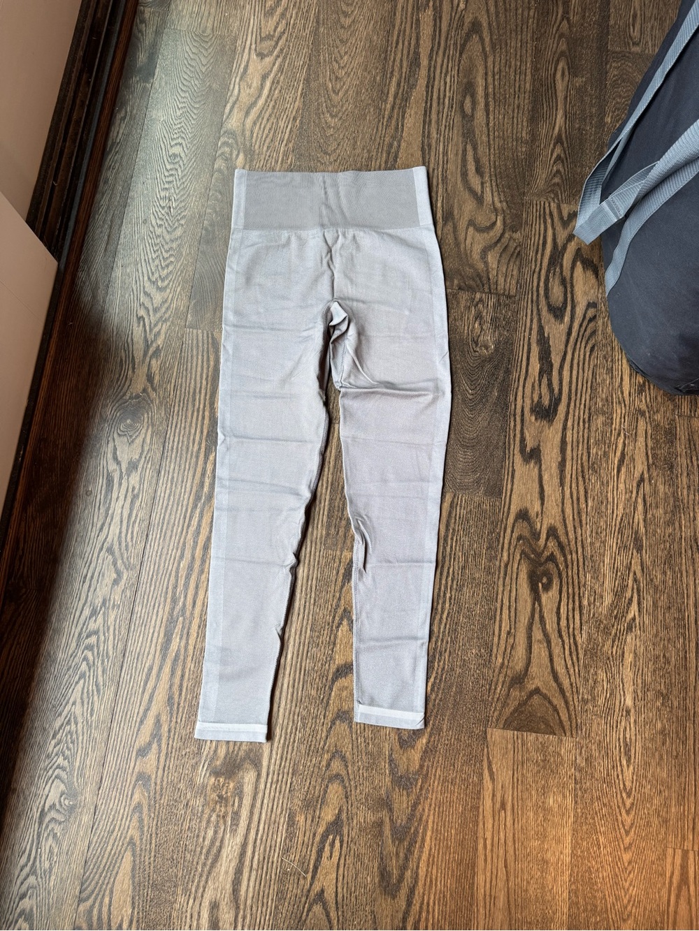 Outdoor Voices Light Gray High-Waist Leggings